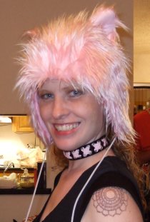 Carrie at the Halloween party